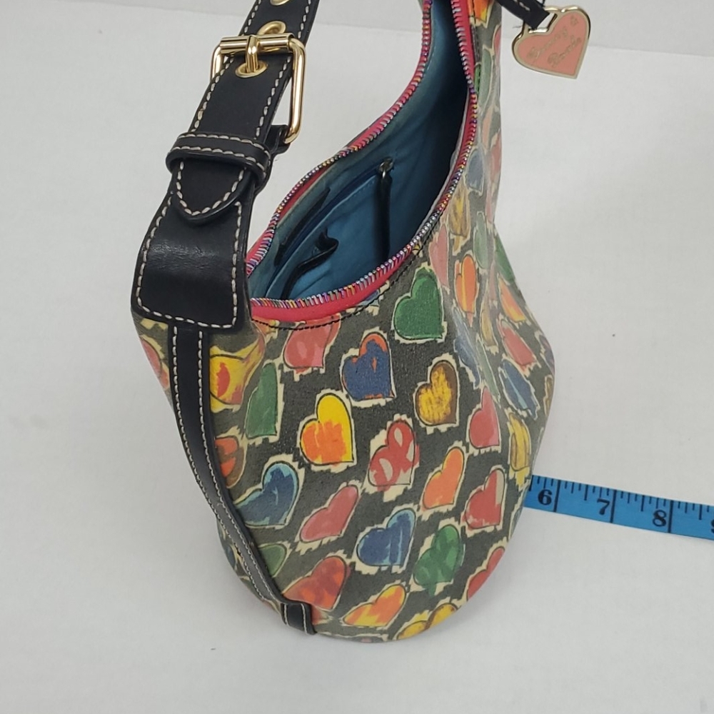 Dooney Bourke shoulder purse bag multicolor bucket zipper - Picture 9 of 10